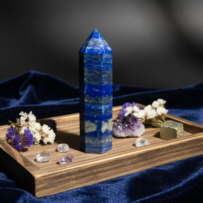 Lapis Lazuli Crystal Towers