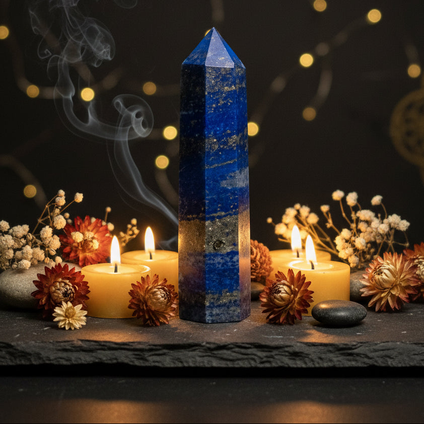 Lapis Lazuli Crystal Towers