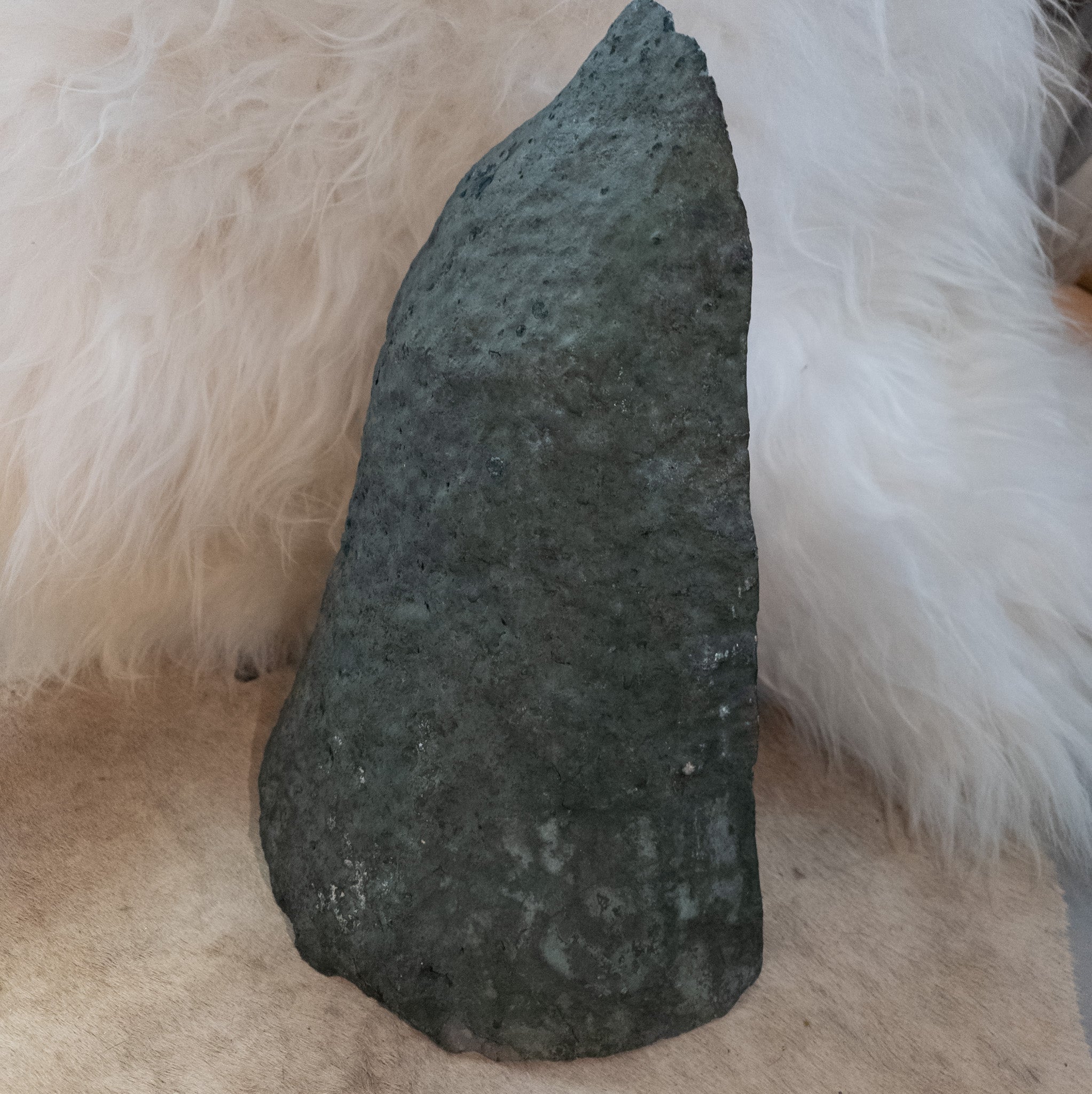 Large Natural Amethyst Geode Featuring Hand Carved Bear in the Crystal 13-inches 30lb