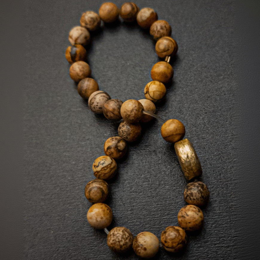 Landscape Jasper Stretch Bracelet