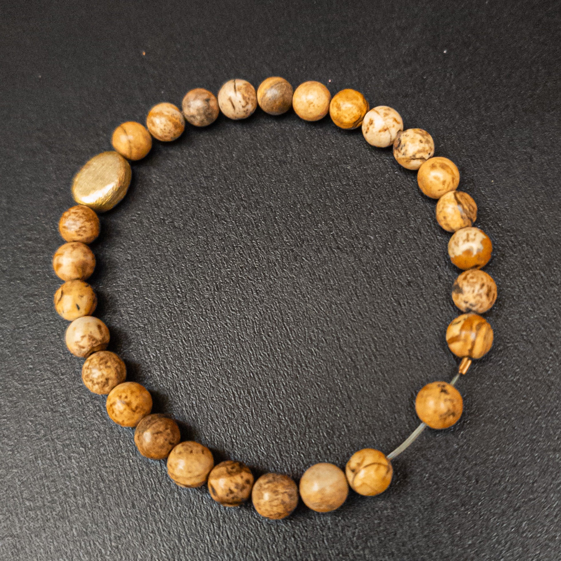 Landscape Jasper Stretch Bracelet