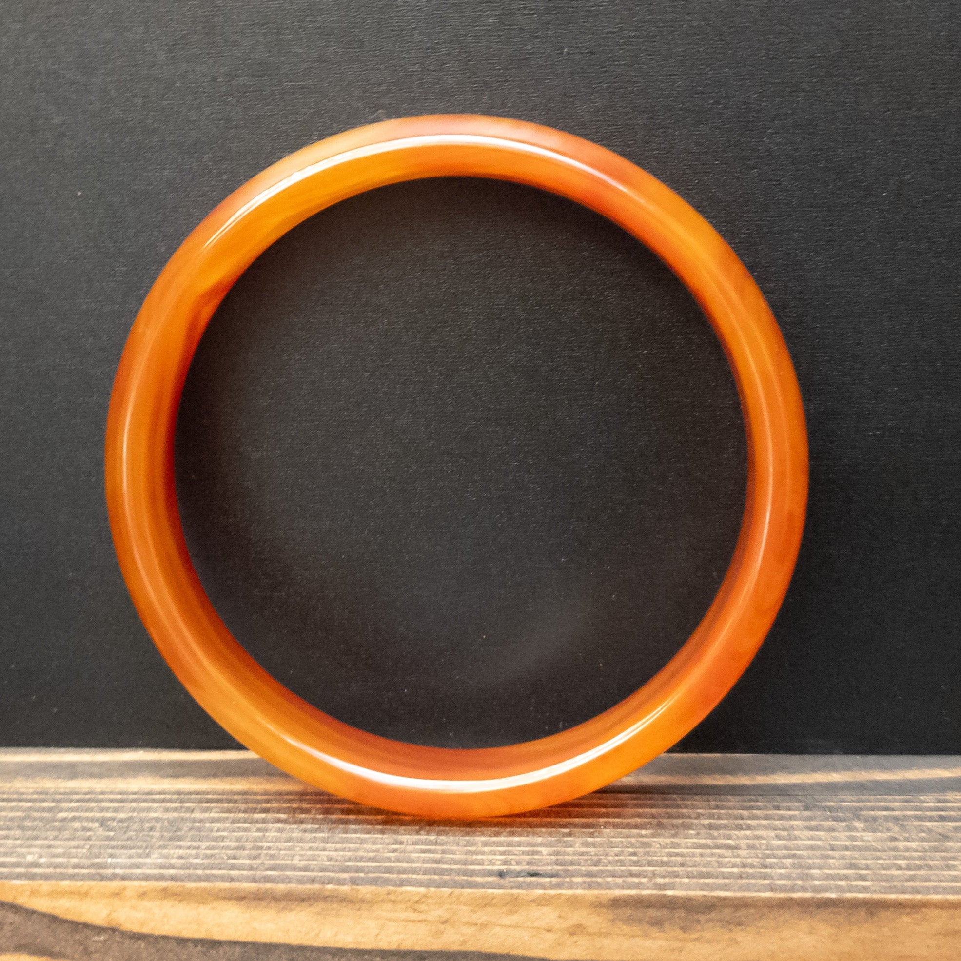Beautiful Carnelian Bangle Bracelet Size 8.5