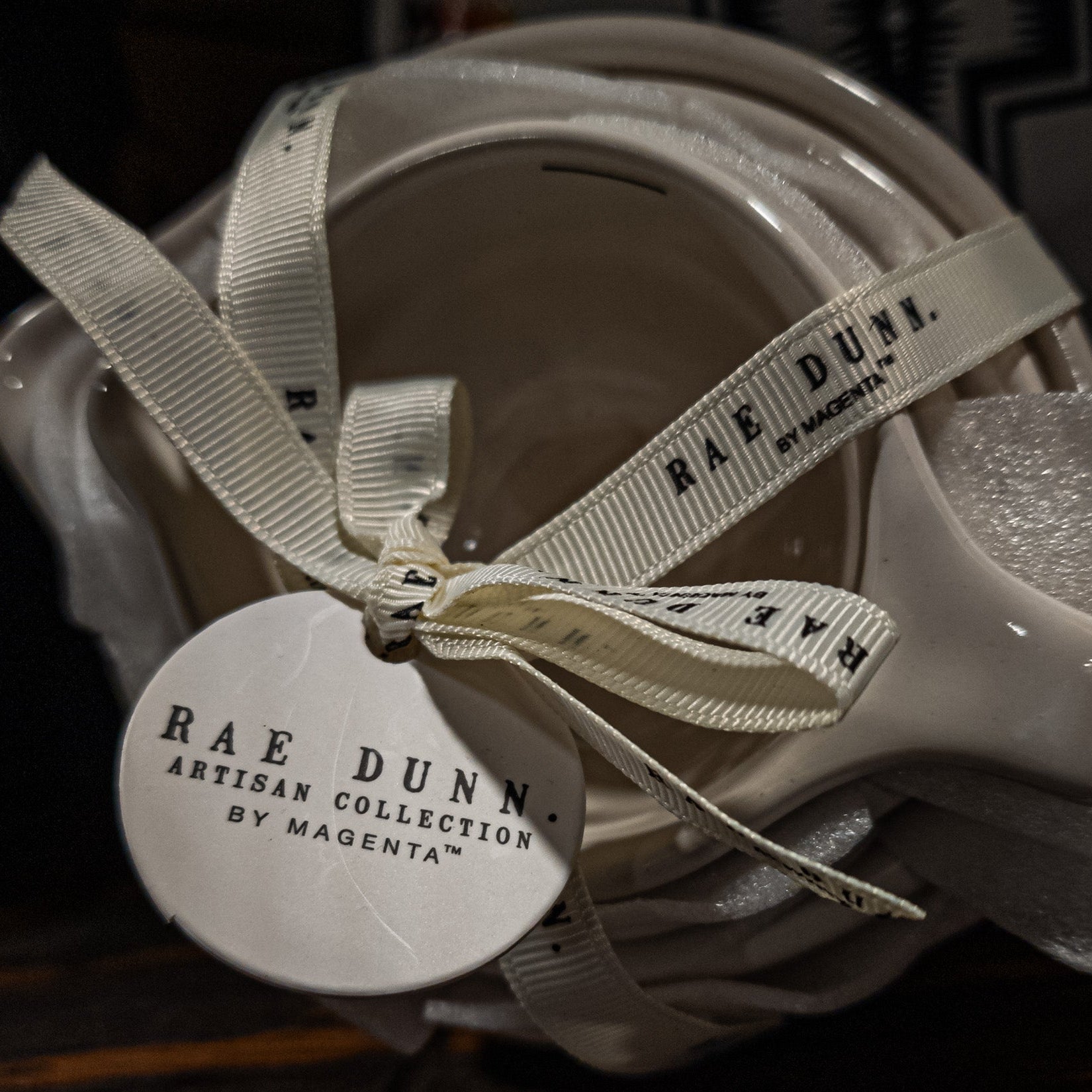 Rae Dunn White Measuring Tea Cup 4 Piece Set