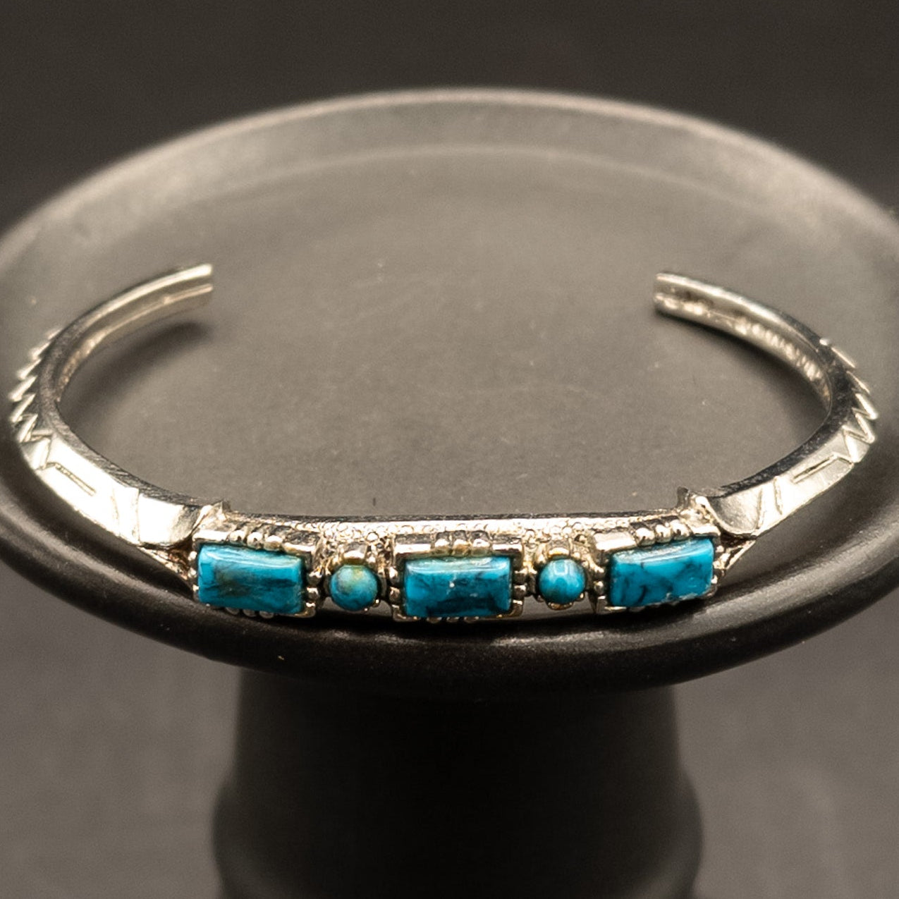 Native American style Faux Turquoise Cuff Bracelet