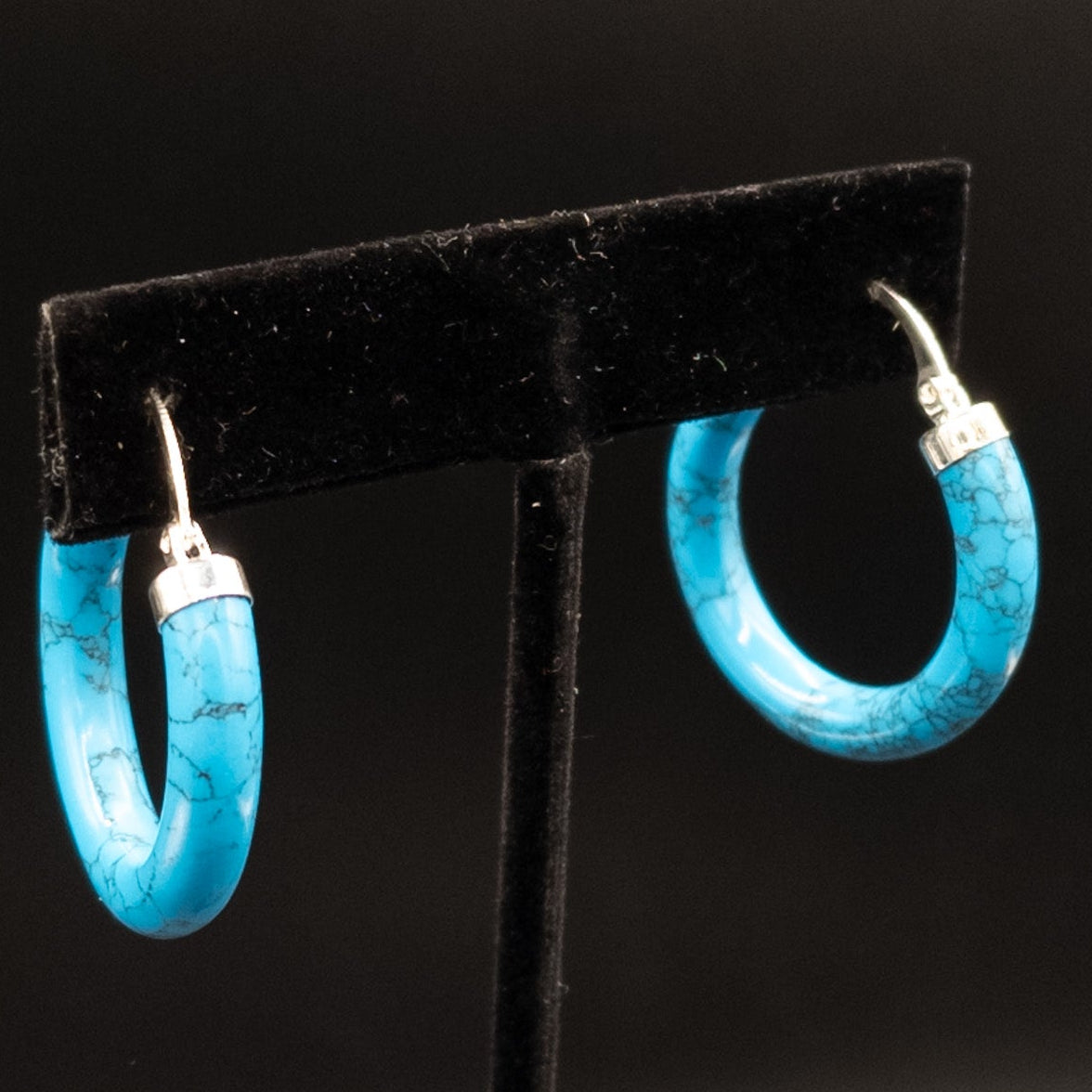 Turquoise Hoop Earrings