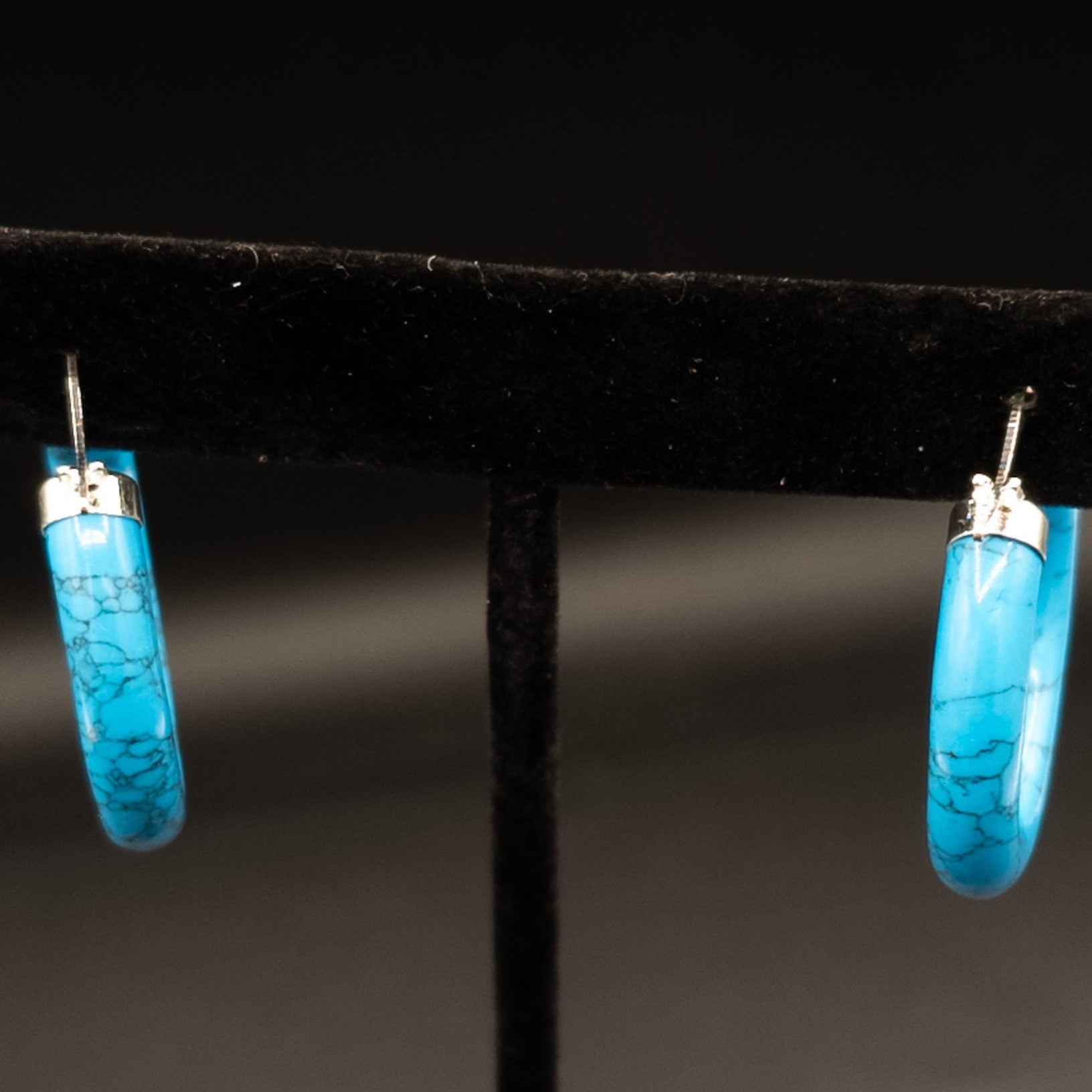 Turquoise Hoop Earrings