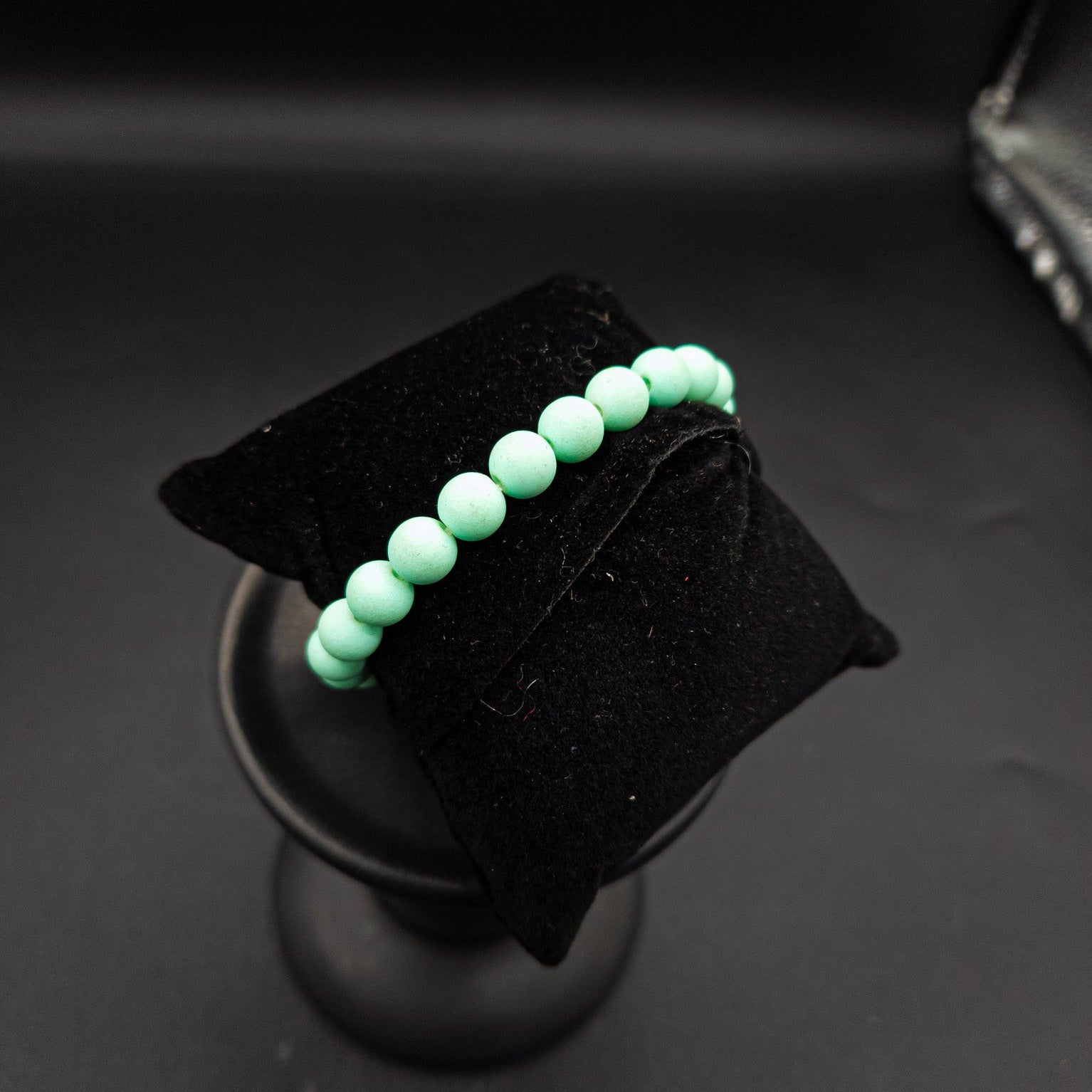 Mint Green Beaded Stretch Bracelet