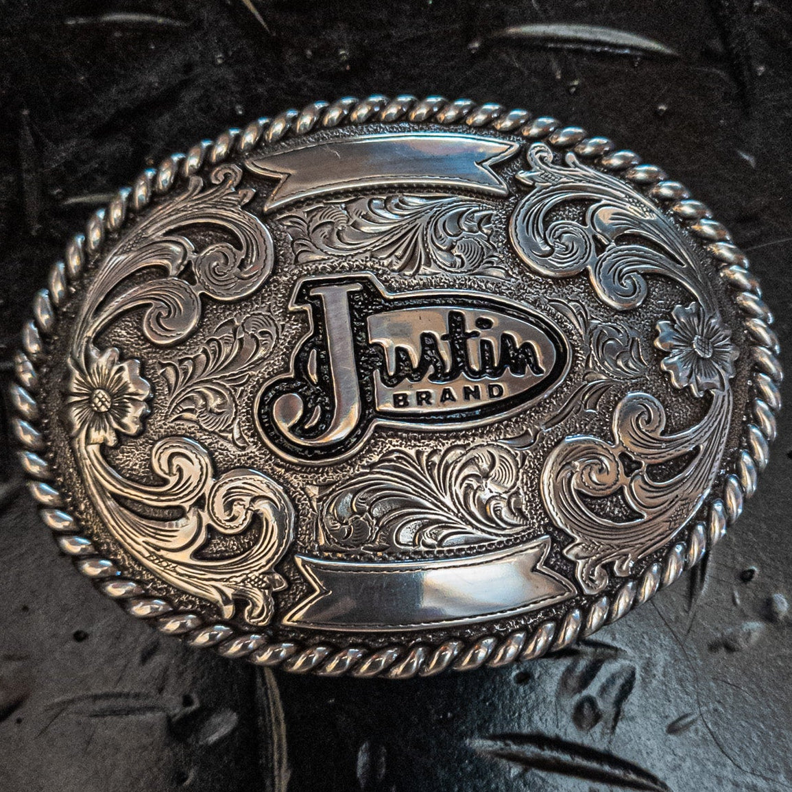 Vintage Justin Brand Belt Buckle