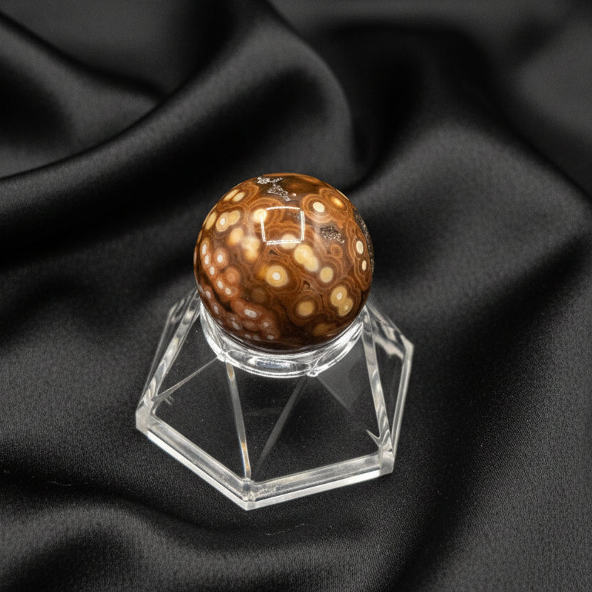 Spotted Earth Jasper Orb