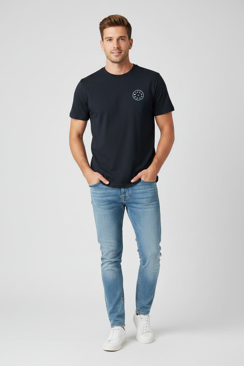 Billabong Boys Large Premium 100% Cotton Black Tee Shirt