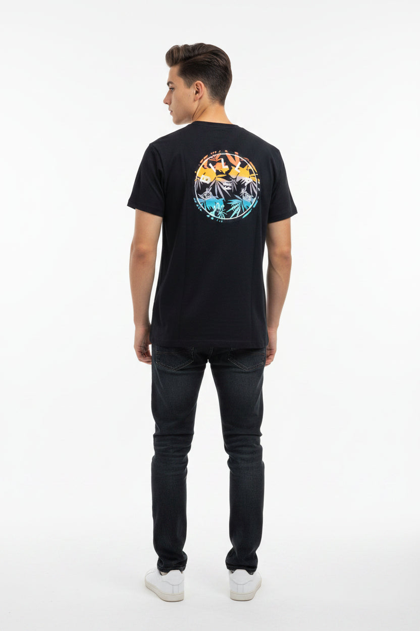 Billabong Boys Large Premium 100% Cotton Black Tee Shirt