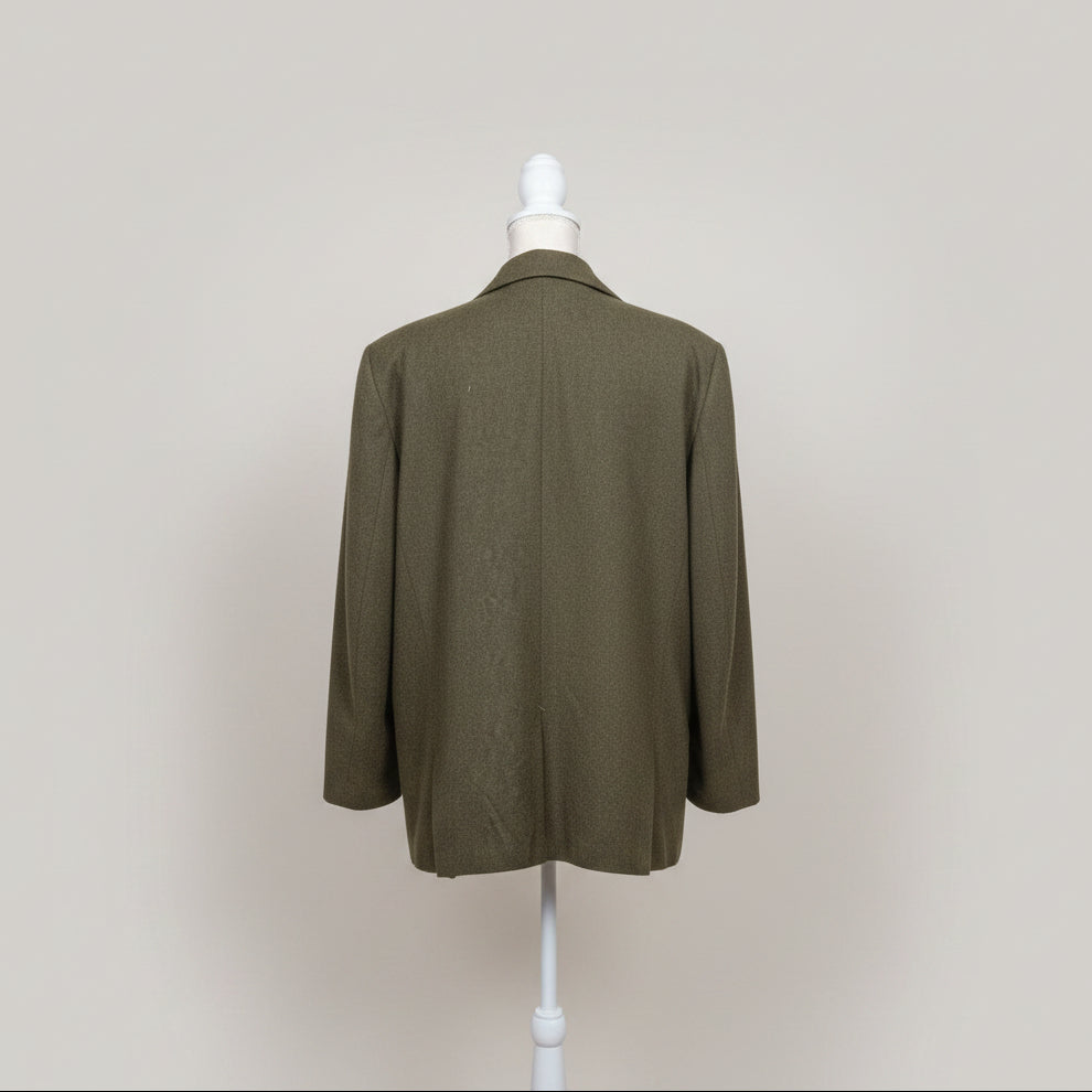 Vintage Pendleton Green Wool Jacket – Blazer Style, Light Coat, Size 20W