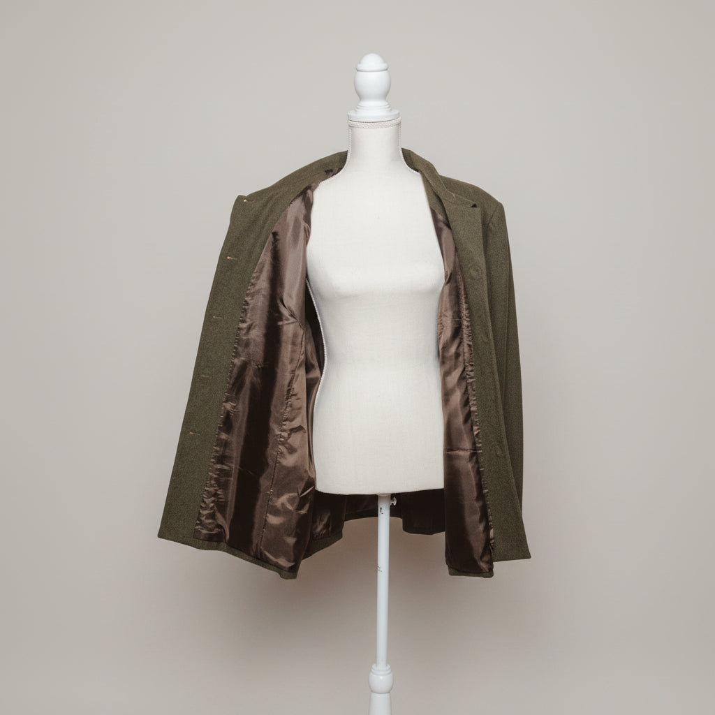 Vintage Pendleton Green Wool Jacket – Blazer Style, Light Coat, Size 20W