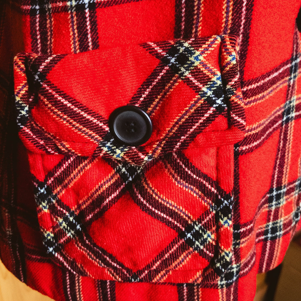 Vintage Pendleton 60s Plaid Tartan Blazer – Button-Down, Pure Wool, Size Small