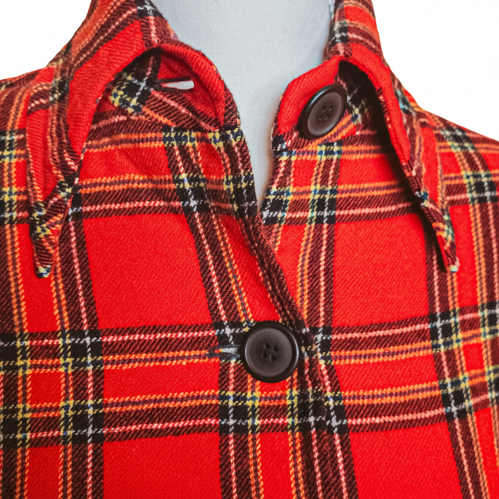 Vintage Pendleton 60s Plaid Tartan Blazer – Button-Down, Pure Wool, Size Small