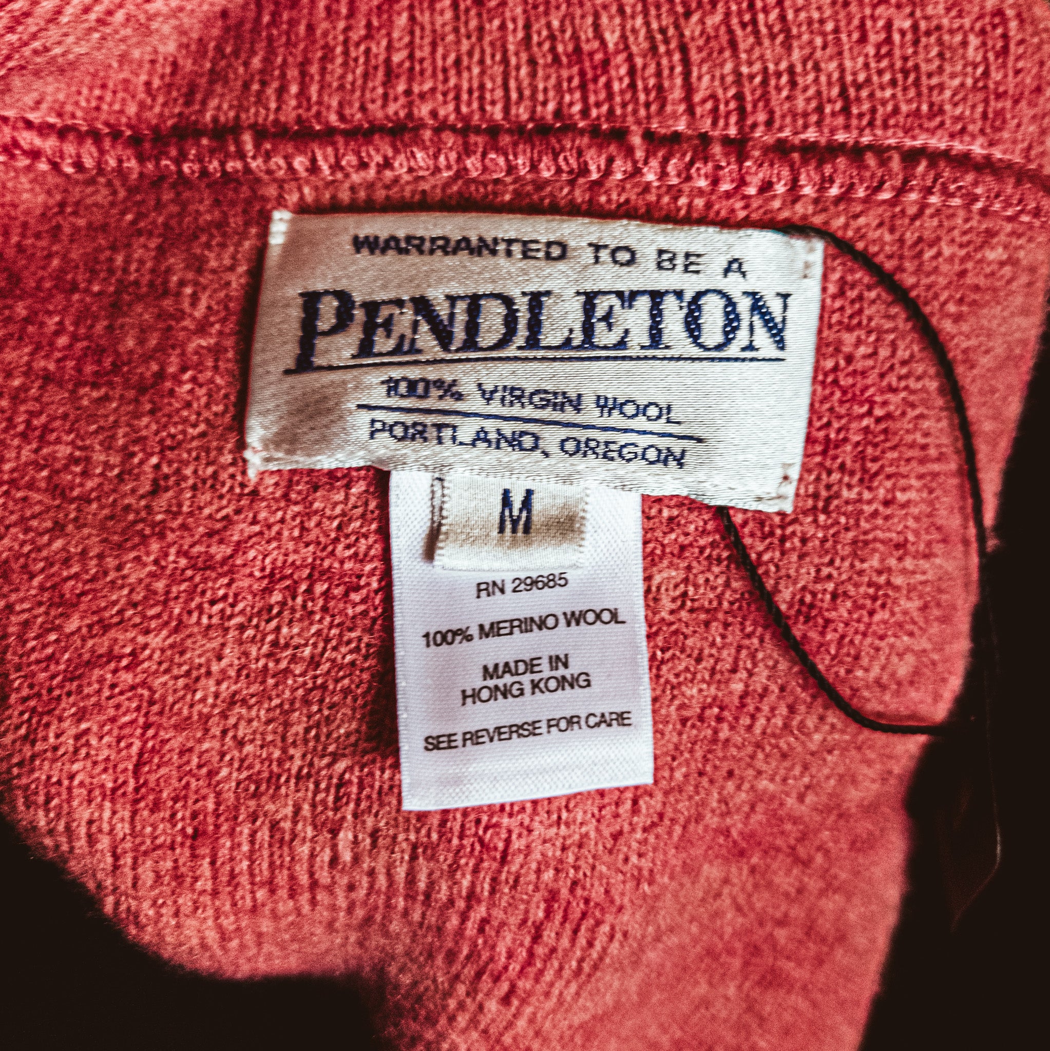 Pendleton Women's Pink Embroidered Floral Cardigan – Virgin Wool, Button-Down, Size Medium