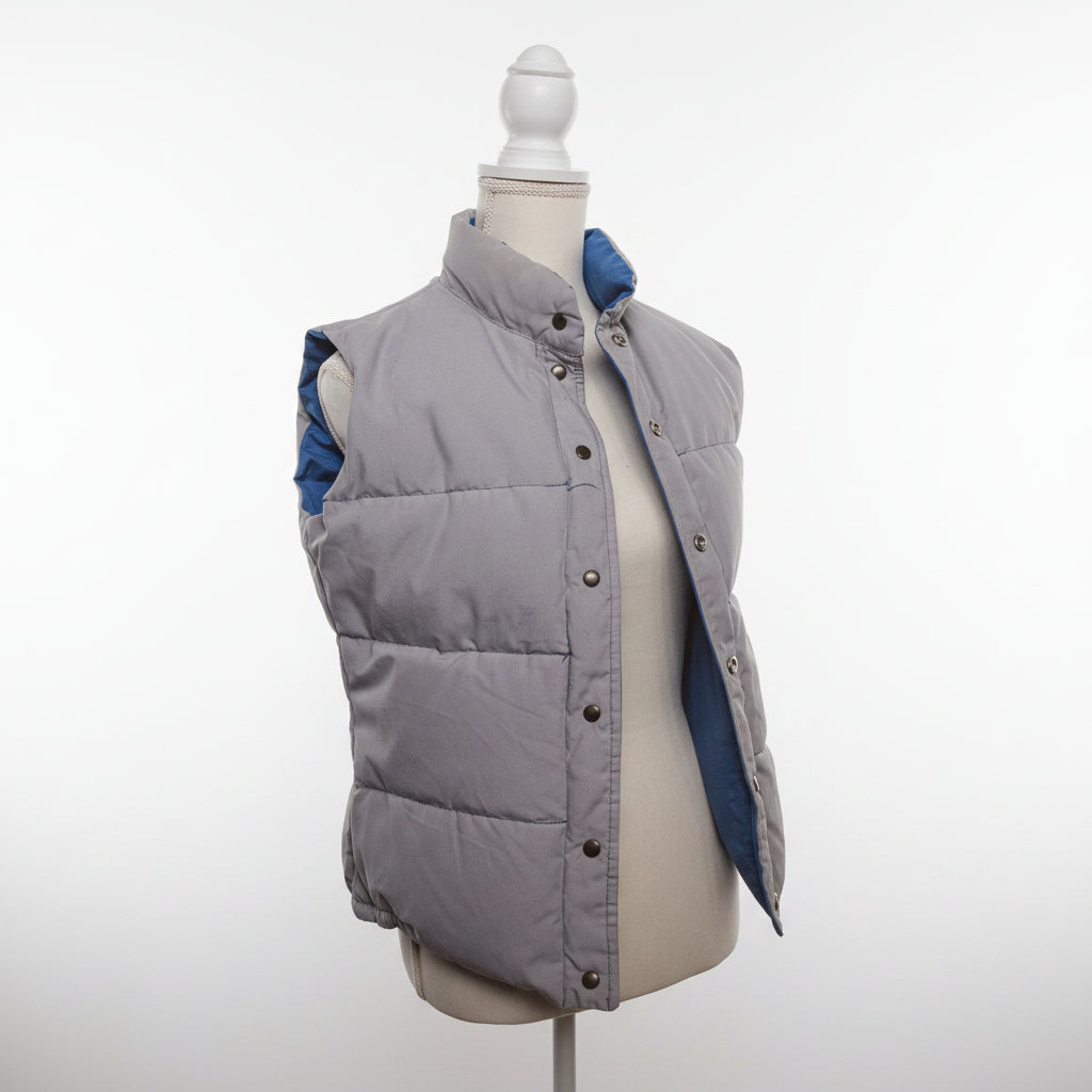 Reversible Grey and Blue Vest – Men's Size M