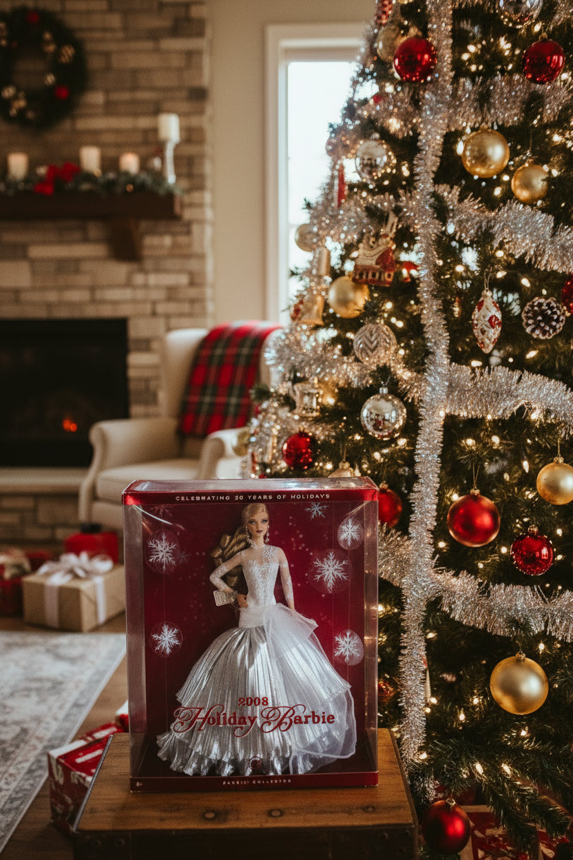 2008 Holiday Barbie Blonde Version