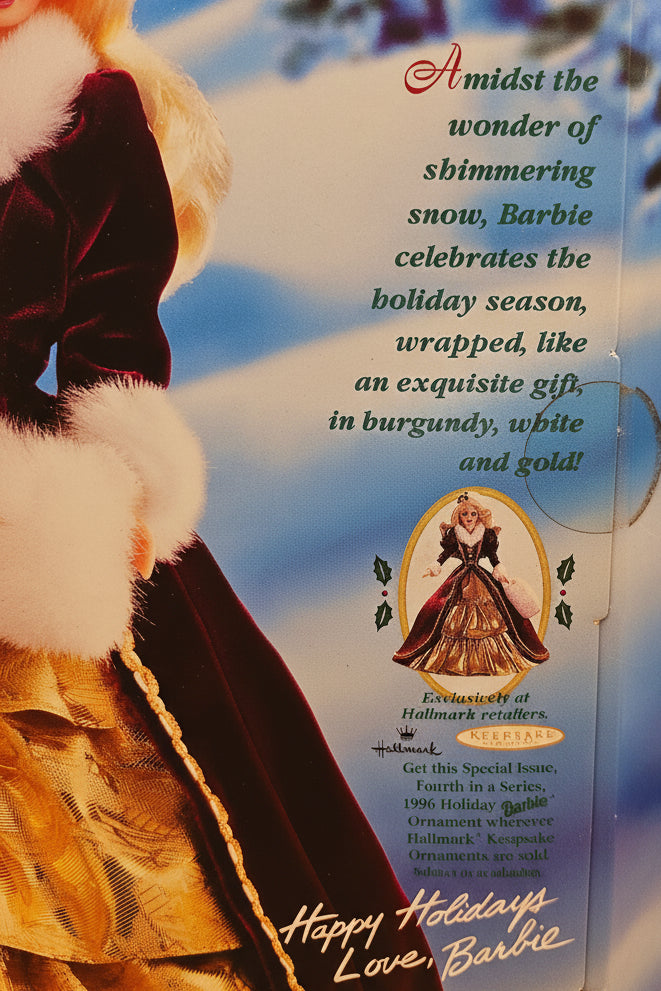 1996 Happy Holidays Barbie Special Edition
