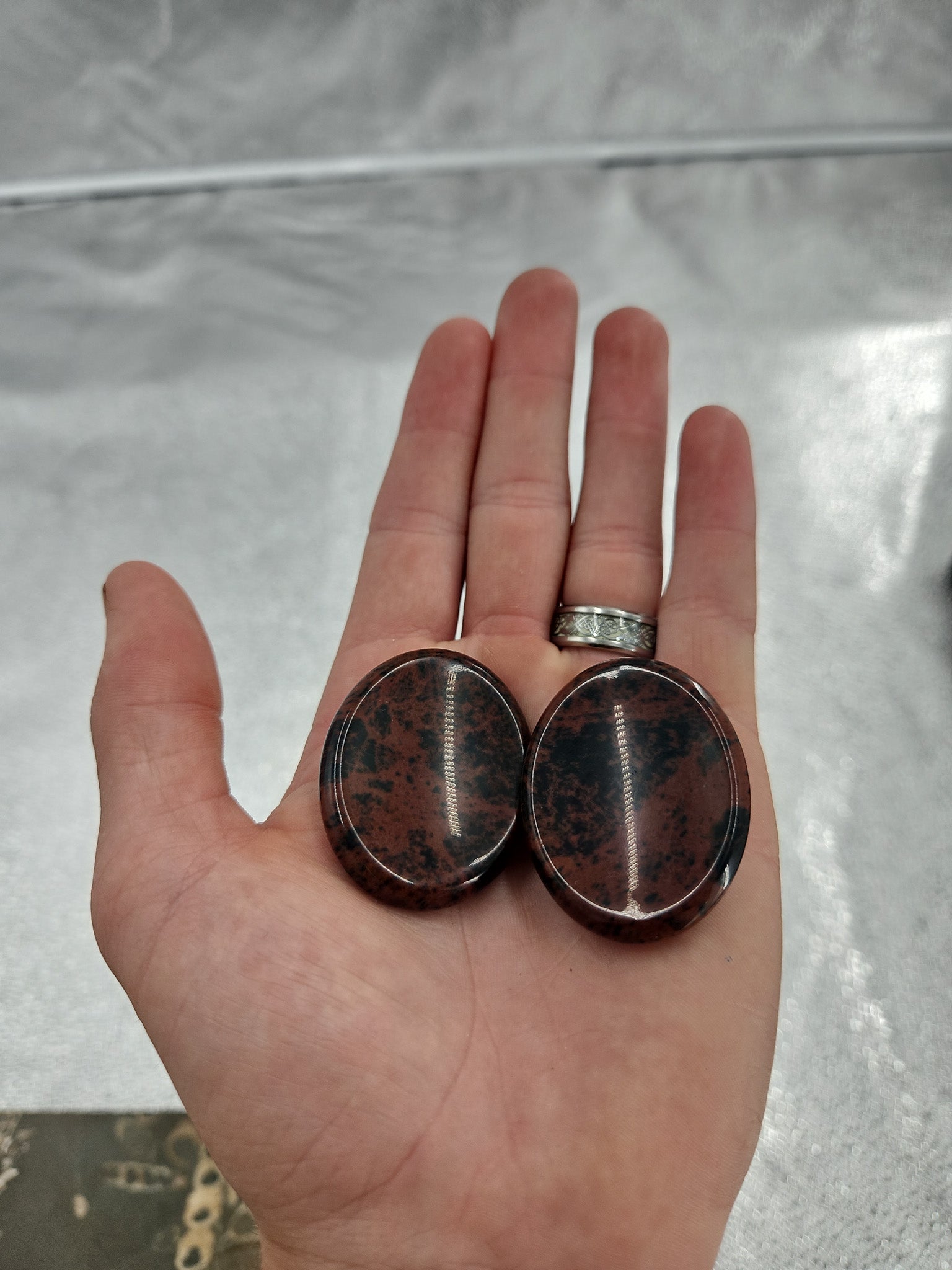 Mahogany Obsidian Worry Stone