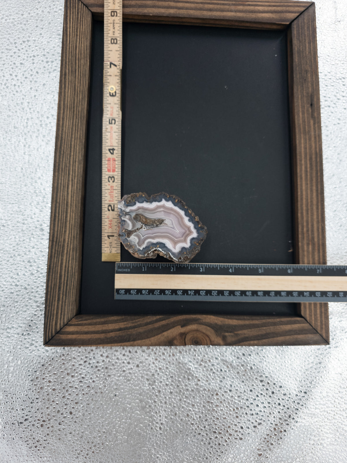 Polished Agate Geode Slice - 3 in, 6.5 oz