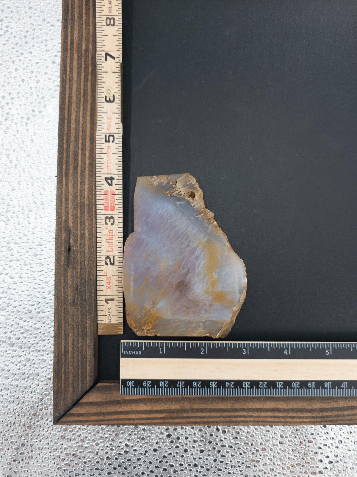 Purple Sagenite Agate Slab
