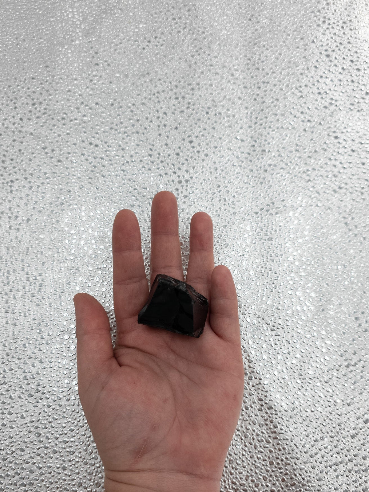 Raw Black Obsidian