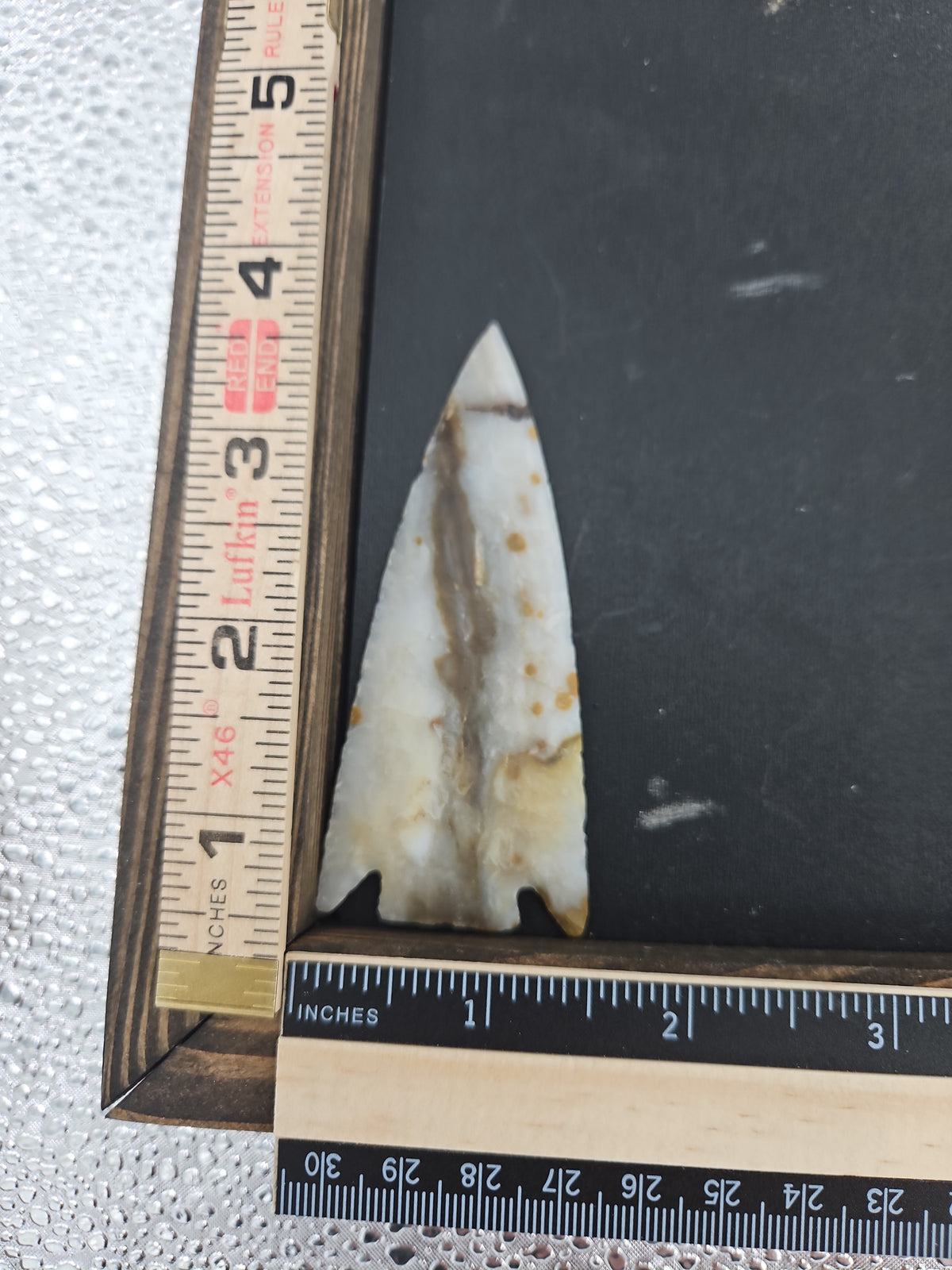 Unique Hand-knapped Agate Stone Arrowhead