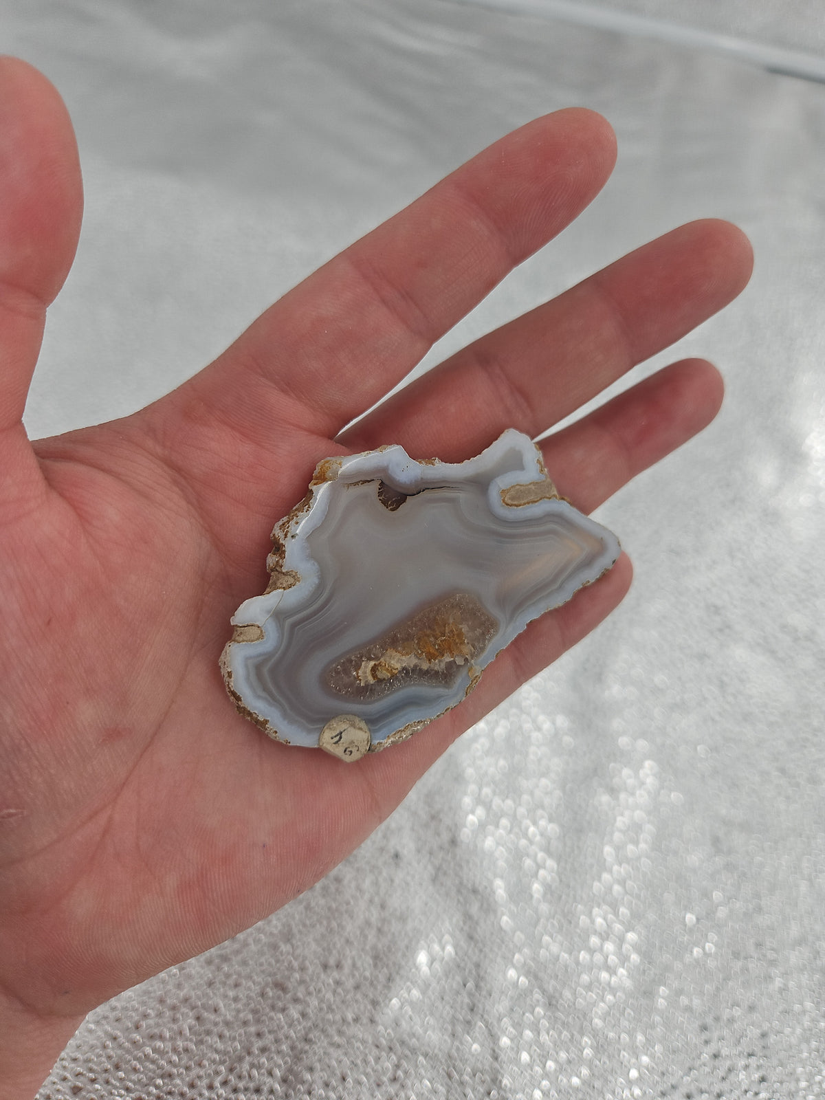 Window Druzy Agate Slice