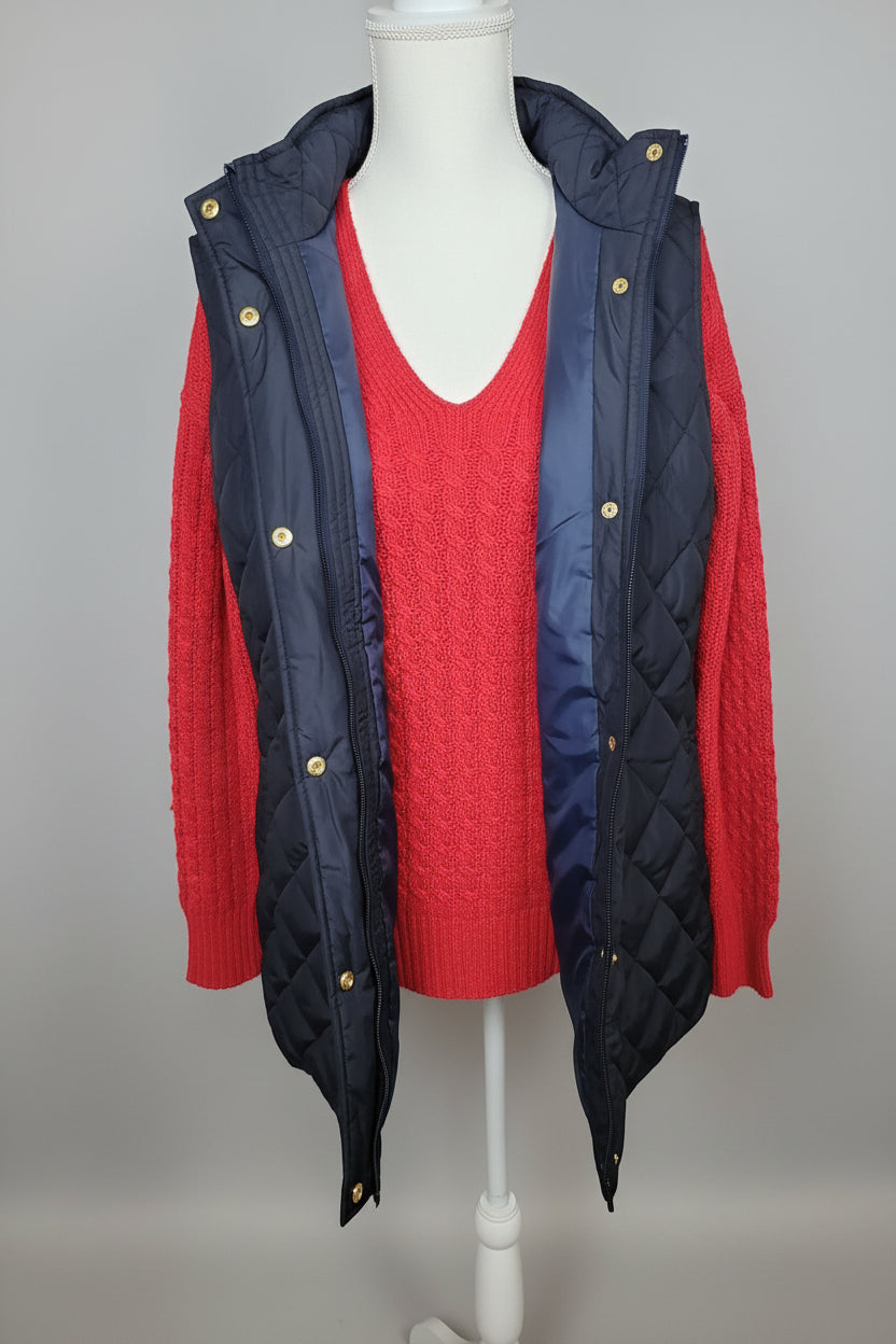 Kim Rogers Women's Black Quilted Vest
