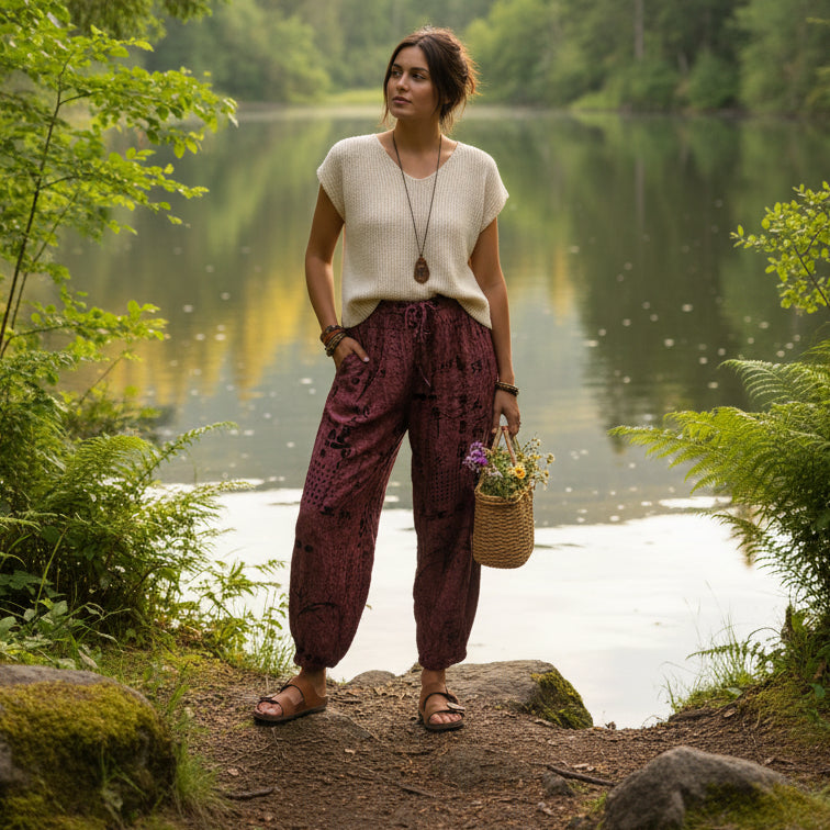 Tienda Ho Rayon Harem Pants One Size