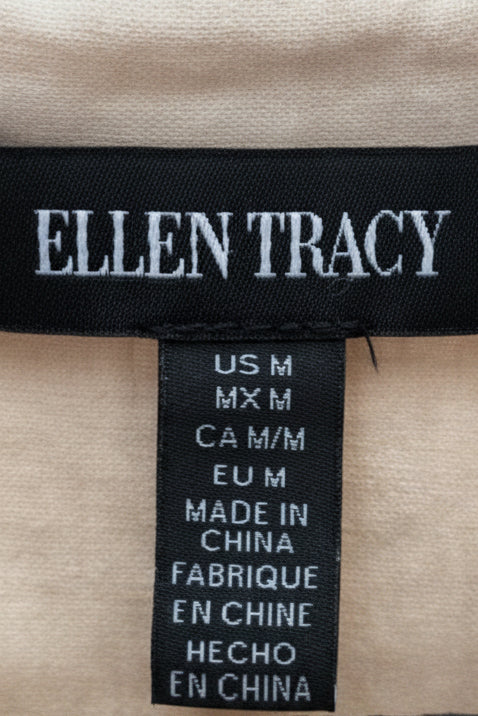 Ellen Tracy Women's Ivory Linen-Blend Button Front Shirt – Relaxed Fit