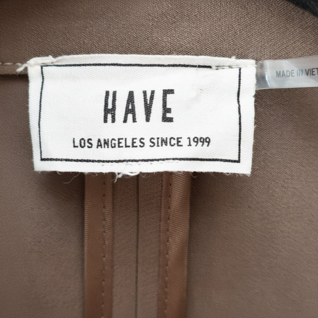 HAVE Los Angeles Women's Taupe Tailored Blazer – Single Button