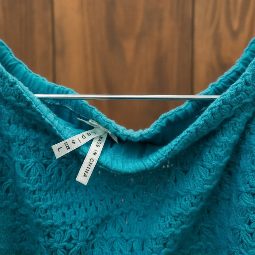 Lapis Teal Ombre Skirt – L
