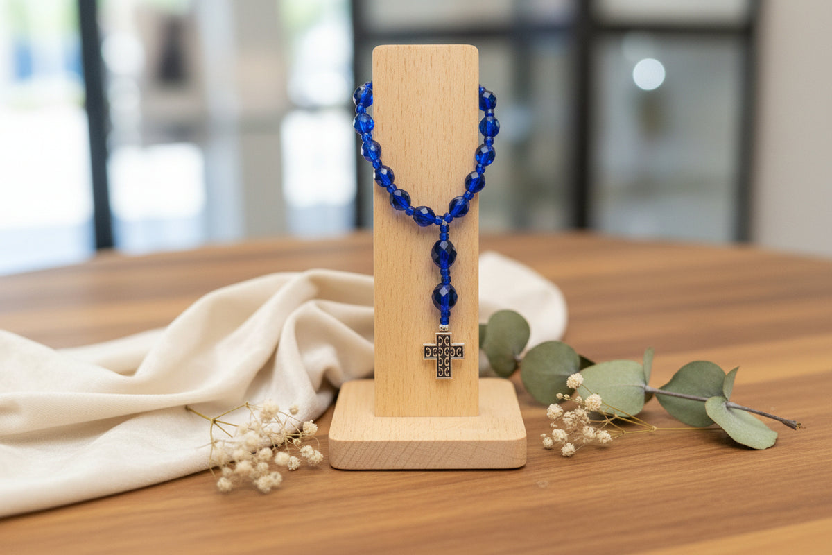 Beaded Cross Bracelet – Non-Adjustable