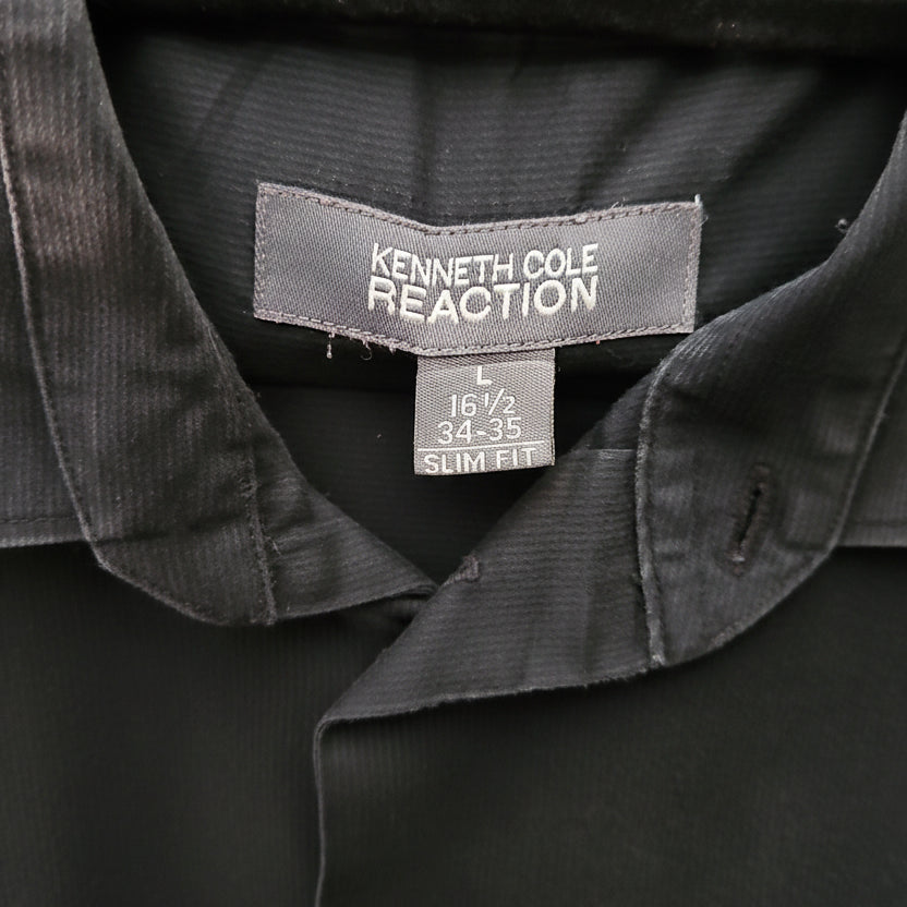 Kenneth Cole Reaction Men’s Black Long-Sleeve Dress Shirt
