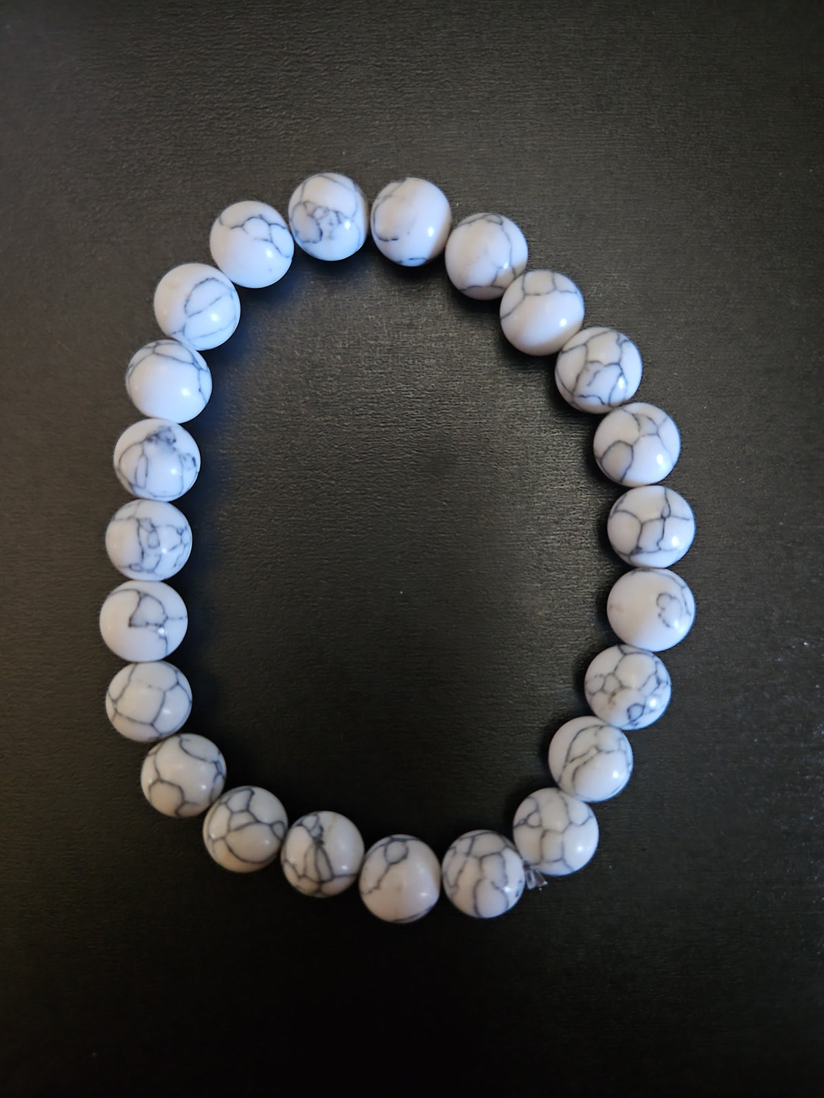 Howlite Beaded Stretch Bracelet