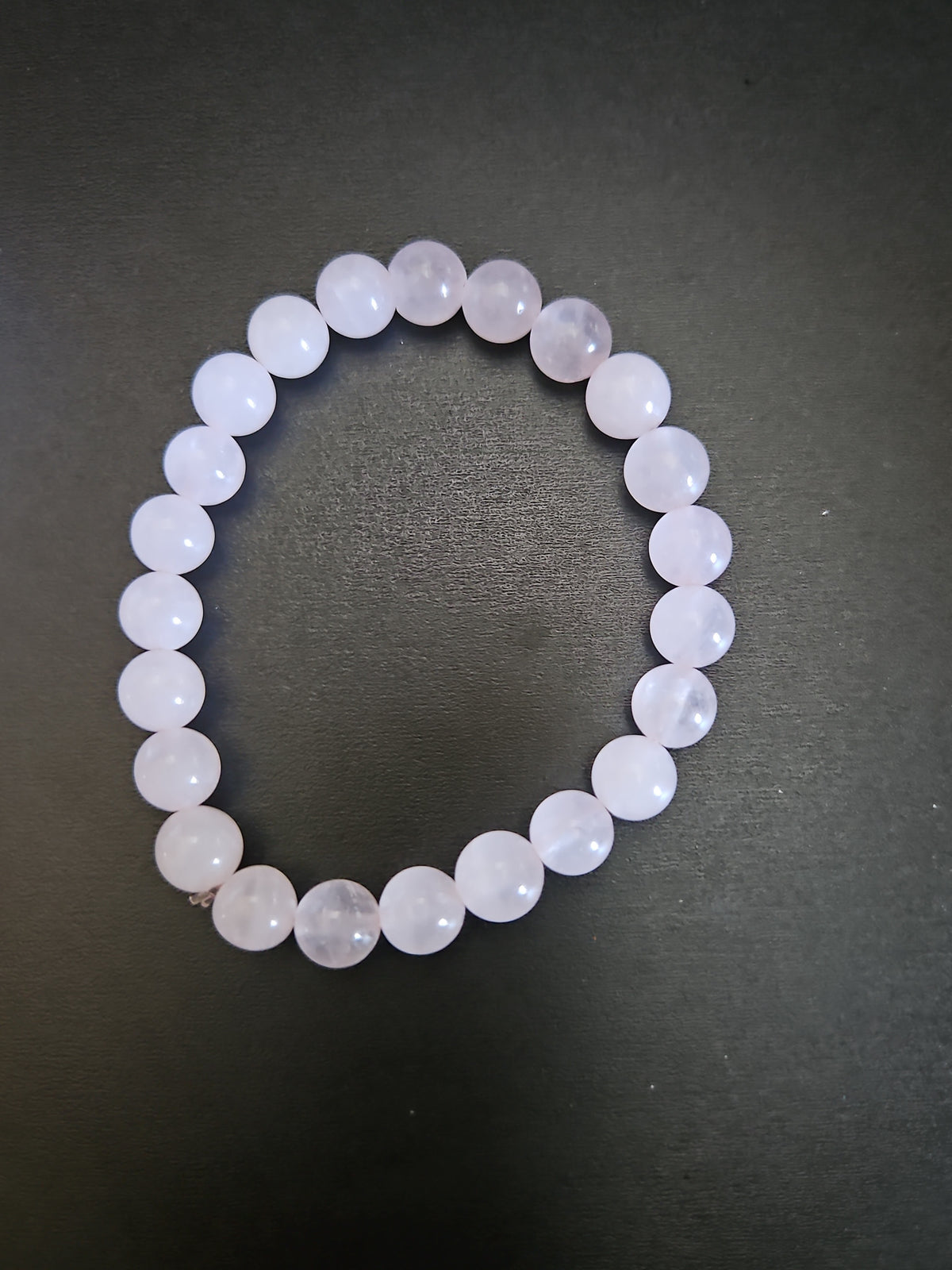 Rose Quartz Beaded Stretch Bracelet