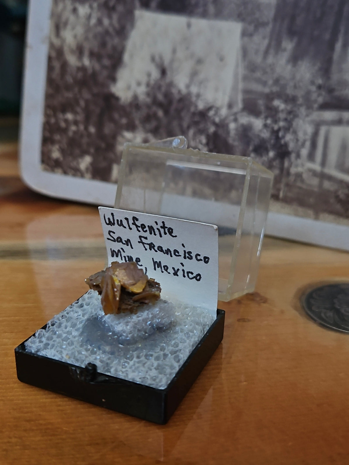 Wulfenite Crystal Display Specimen