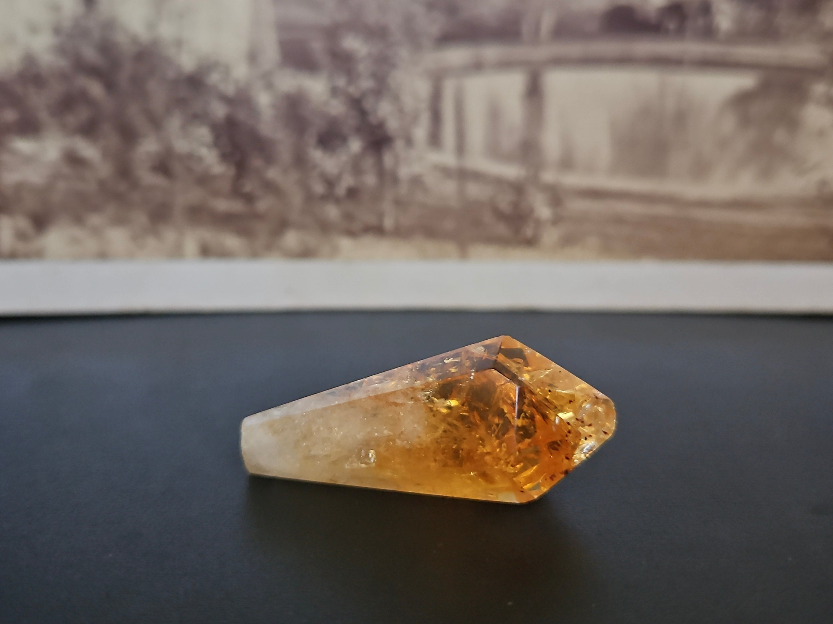 Honey Calcite Point