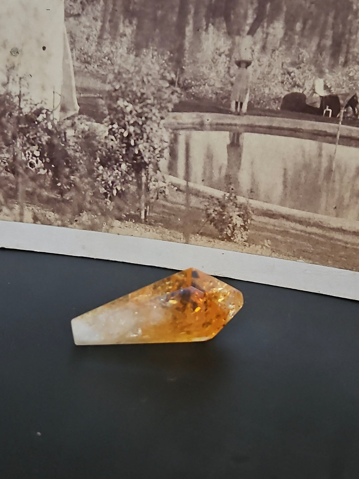 Honey Calcite Point