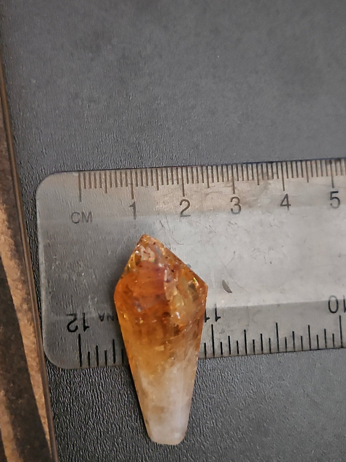 Honey Calcite Point