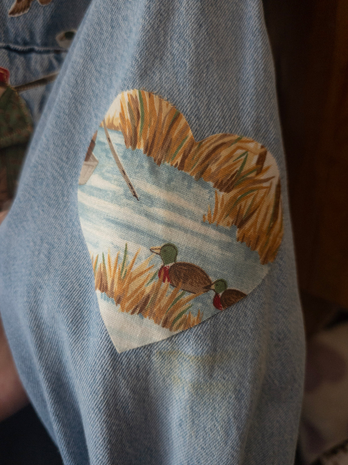 Vintage Wrangler Denim Duck Hunting Shirt – Pheasant & Waterfowl Print