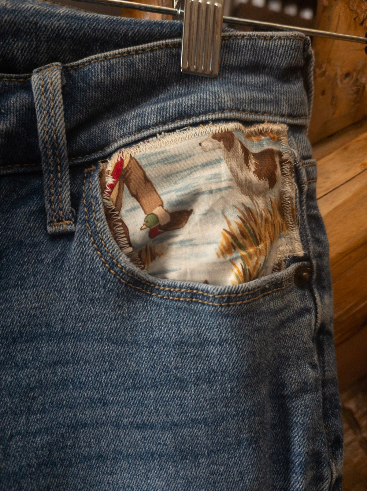 Old Navy Rockstar Super Skinny High Rise Jeans – Hunting Print Pockets