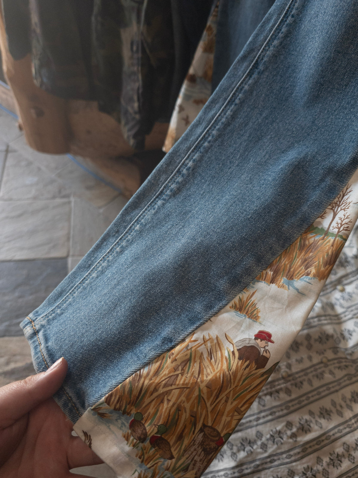 Old Navy Rockstar Super Skinny High Rise Jeans – Hunting Print Pockets