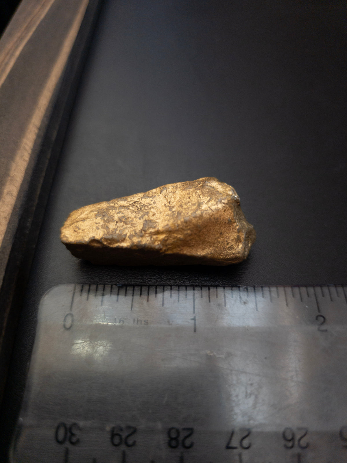 Golden Hand-Painted Decorative Rock