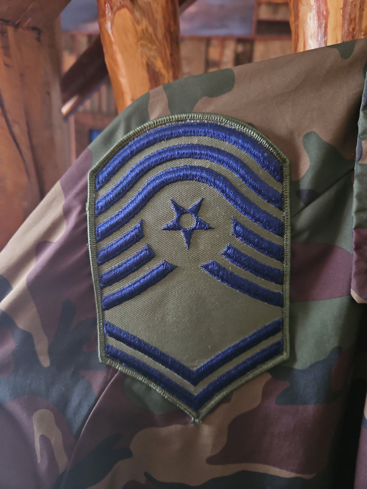 Vintage Vans Custom Camo Military Patch Jacket – Police, ROTC & USAF Patches
