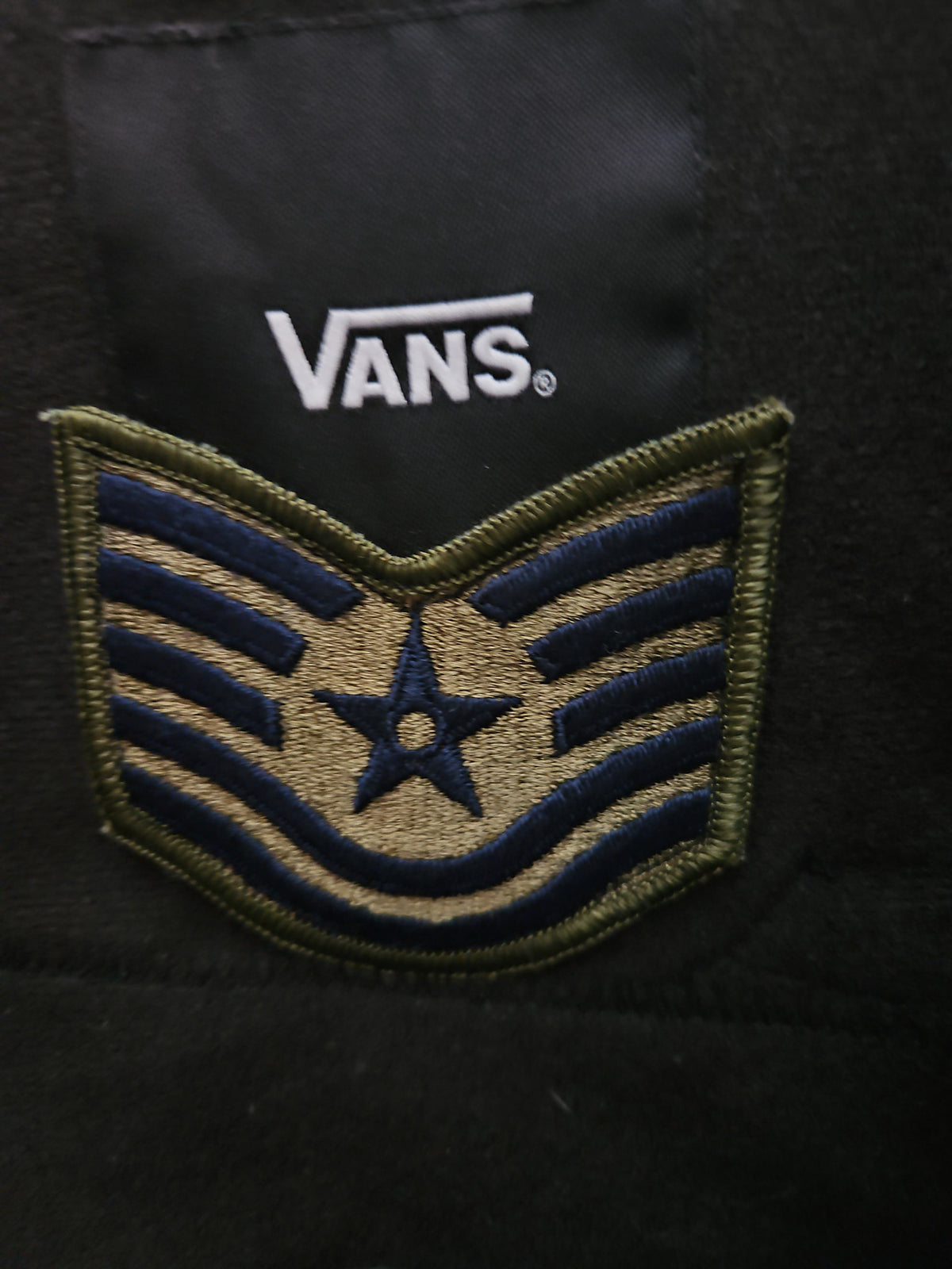 Vintage Vans Custom Camo Military Patch Jacket – Police, ROTC & USAF Patches