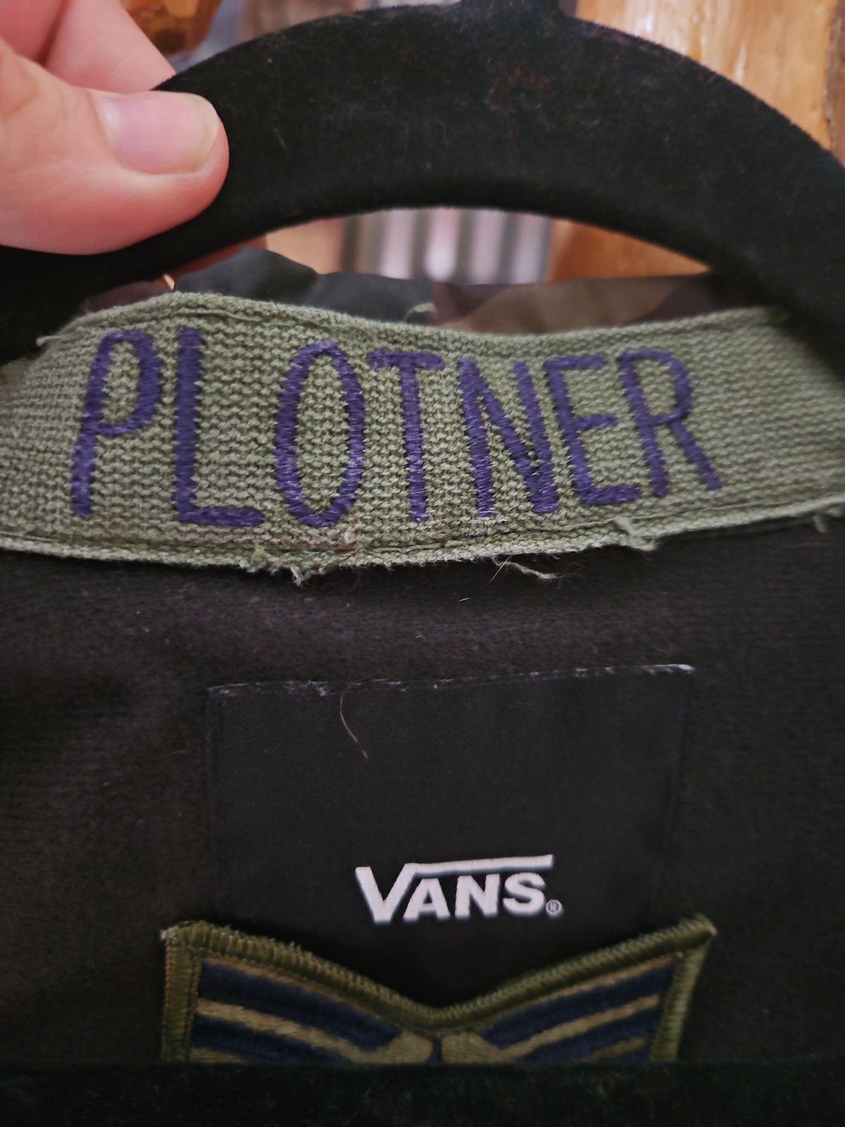 Vintage Vans Custom Camo Military Patch Jacket – Police, ROTC & USAF Patches