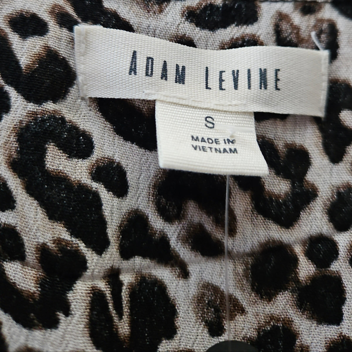 Adam Levine Leopard Print Cold Shoulder Maxi Dress Size Small